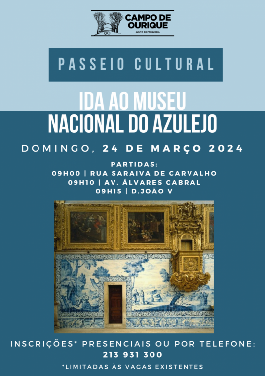 Passeio Cultural Março 2023 - Museu Nacional do Azulejo
