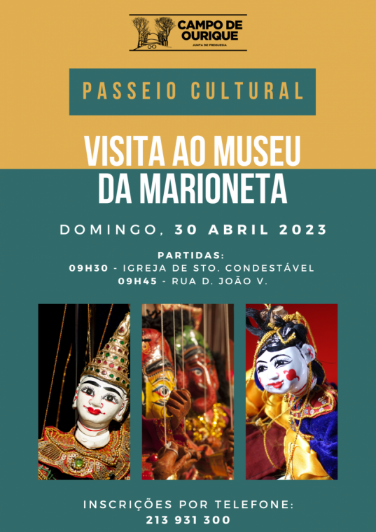 Passeio Cultural Abril 2023 - Museu da Marioneta