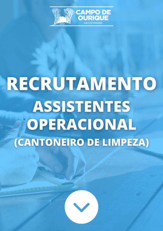 Recrutamento Assistente Operacional (Cantoneiro de Limpeza) - Período de Candidaturas Encerra a 21 de março de 2024
